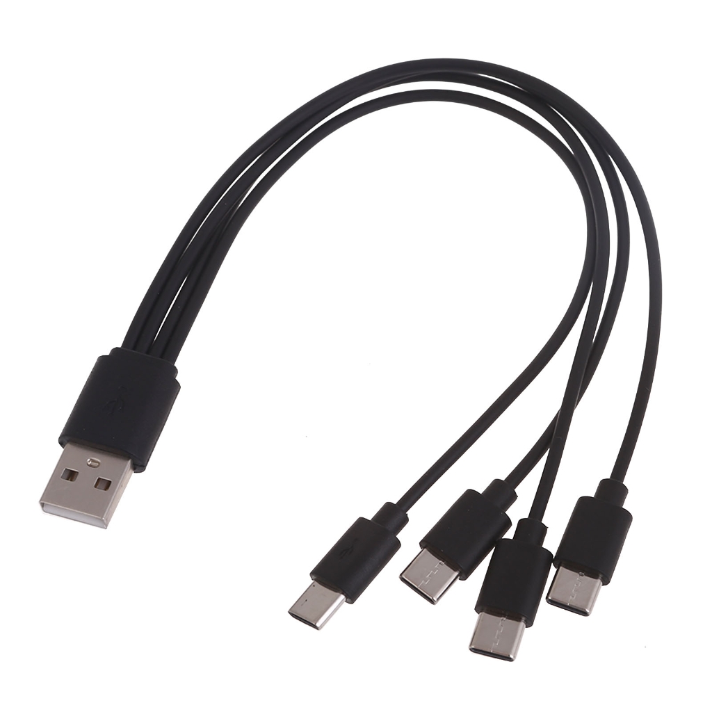 Multi Charging Cable Universal 1/2/3/4 in 1 Multiple Ports USB to USB C Charger