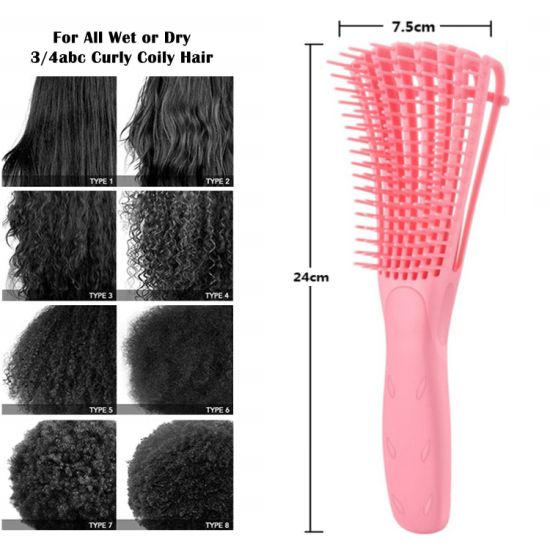 Chenhongshop Detangler Hair Brush for Natural Hair,Curly Hair, 3A to 4C  Kinky Wavy Curly Hair,Straight, Wet or Dry Hair | Lazada PH