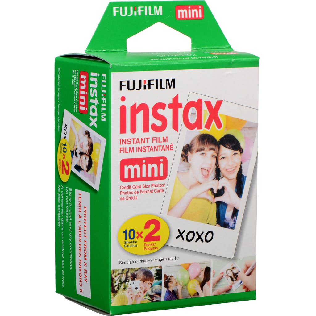 Mini-film Fujifilm Instax. Film instantané brillant, 10 feuilles