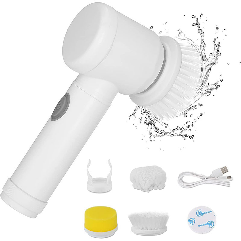 Multi functional electric cleaning brush, kitchen cleaning supplies, handheld dishwashing brush, bathroom cleaning, household cleaning