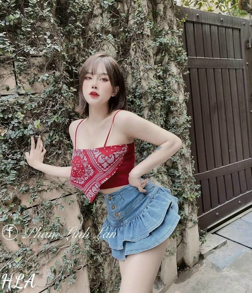 Chân váy Jean 2 tầng, 3 size HOT#58