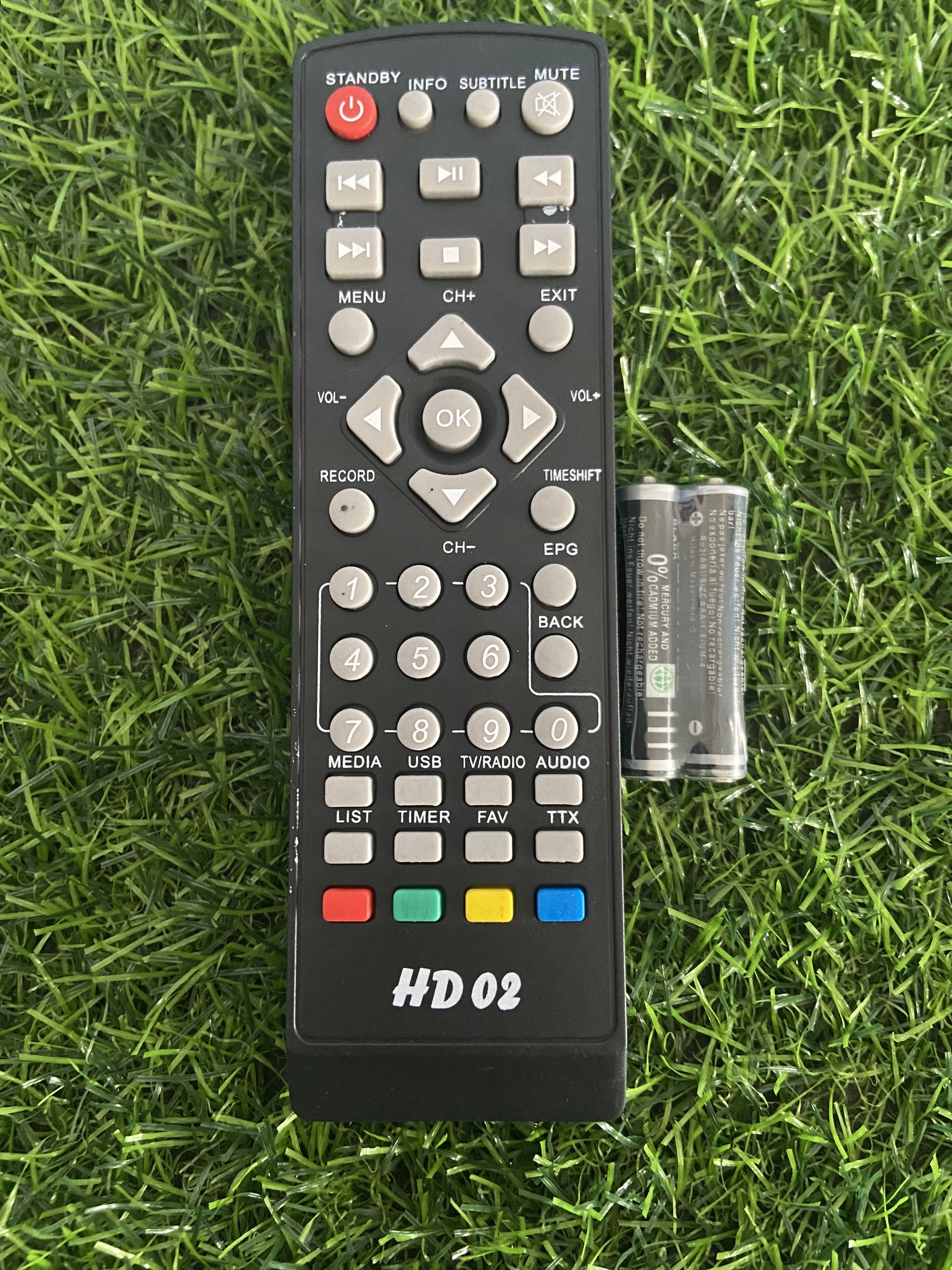 Vtc hd 02 - remote điều khiển đầu thu truyền hình vtc-t2