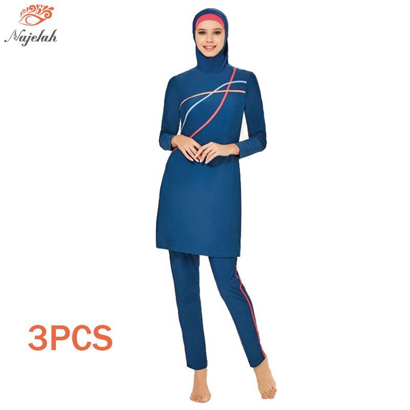 Muslim Swimwear Modest Swimsuit Women Hijab Swimming Suit Islamic Cover Ups Burkini Hijabs For