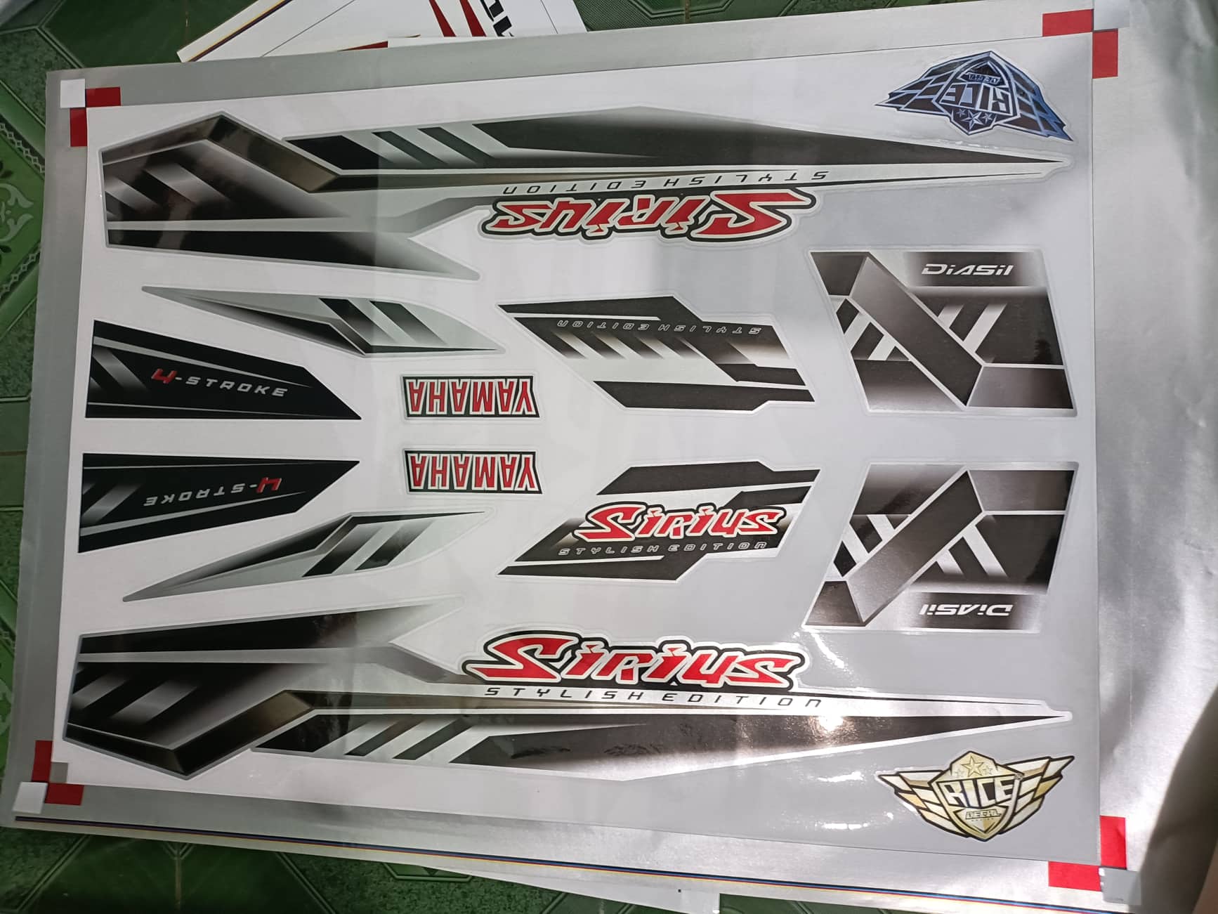 tem rời candy sirius đen bạc