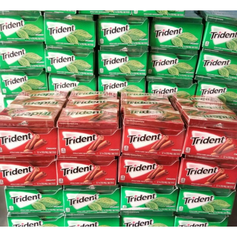 (4 vị) Kẹo gum Trident (14 viên - Sugarfree)