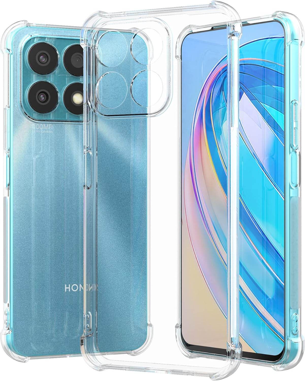 HGJTF Coque pour Honor X8A (6.75) avec Verre Trempé Protection écran, Ultra-Mince Silicone Case Transparent TPU Anti-Choc Housse Etui pour Honor X8A - Camélia HGJTF Coque pour Honor X8A (6.75) avec Verre Trempé Protection écran, Ultra-Mince Silicone Case Transparent TPU Anti-Choc Housse Etui pour Honor X8A - Camélia
