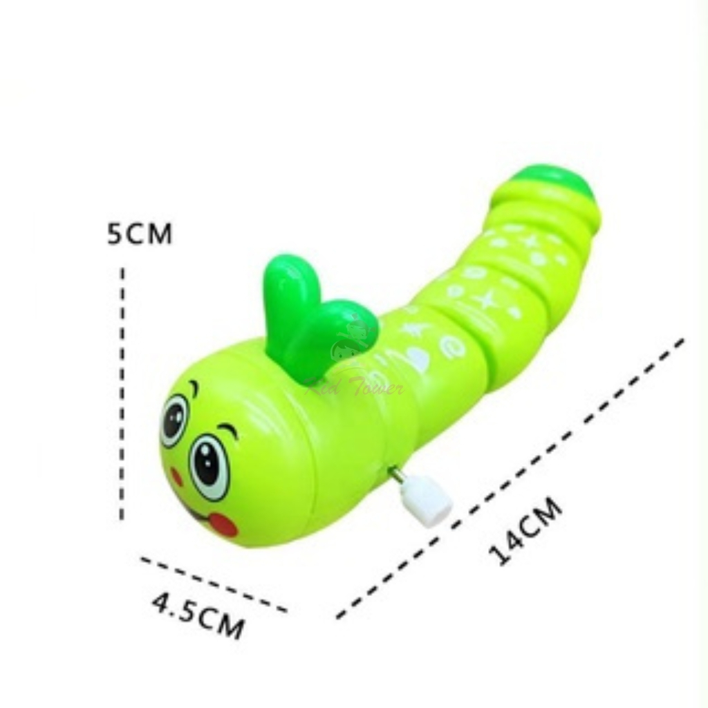 Con sâu đồ chơi vặn cót chạy đà cực dễ thương cho bé - Kid Tower