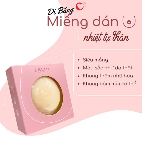 Dán Ti Cao Cấp Ko Lộ Viền Hàn Quốc EBLIN SIÊU MỎNG ( 3 cặp)