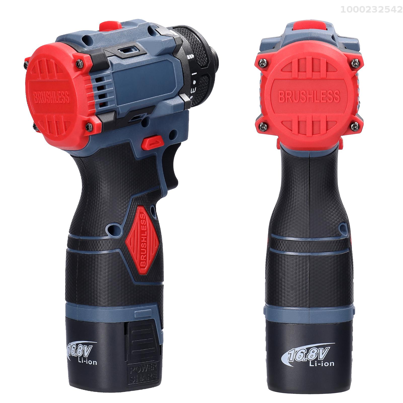Nanwei 16.8V đa chức năng tua vít điện mô-men xoắn 45nm động cơ không chổi than trục vít điều khiển thực tế để lắp đặt đồ nội thất đồ gia dụng sửa chữa điện tử ô tô