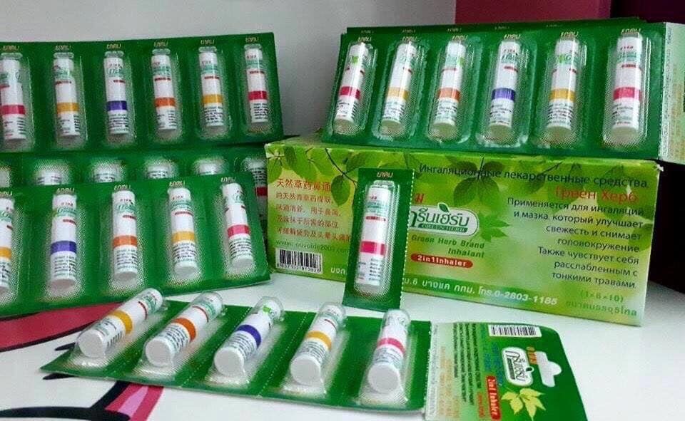 Ống Hít Thông Mũi GREEN HERB (Thái lan)