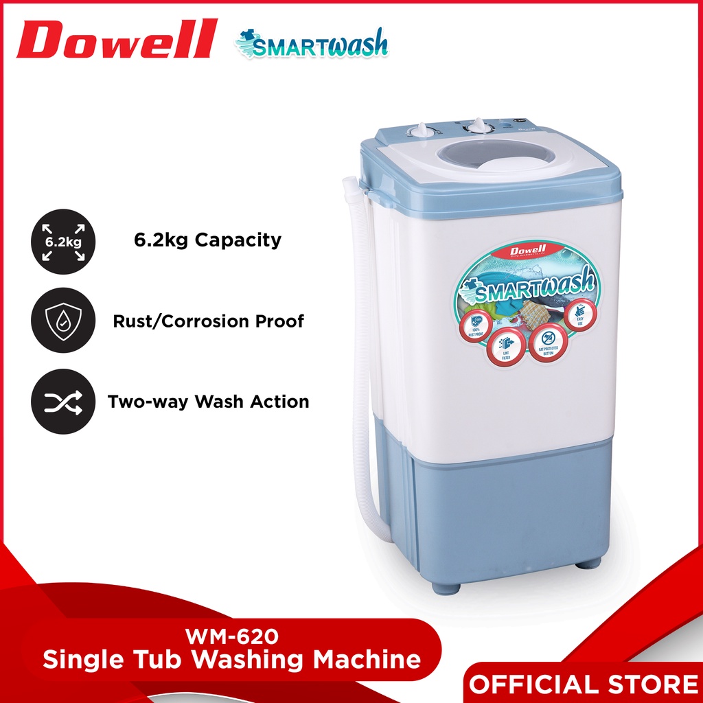 Dowell Washing Machine Single Tub WM-620 6.2 kg capacity | Lazada PH