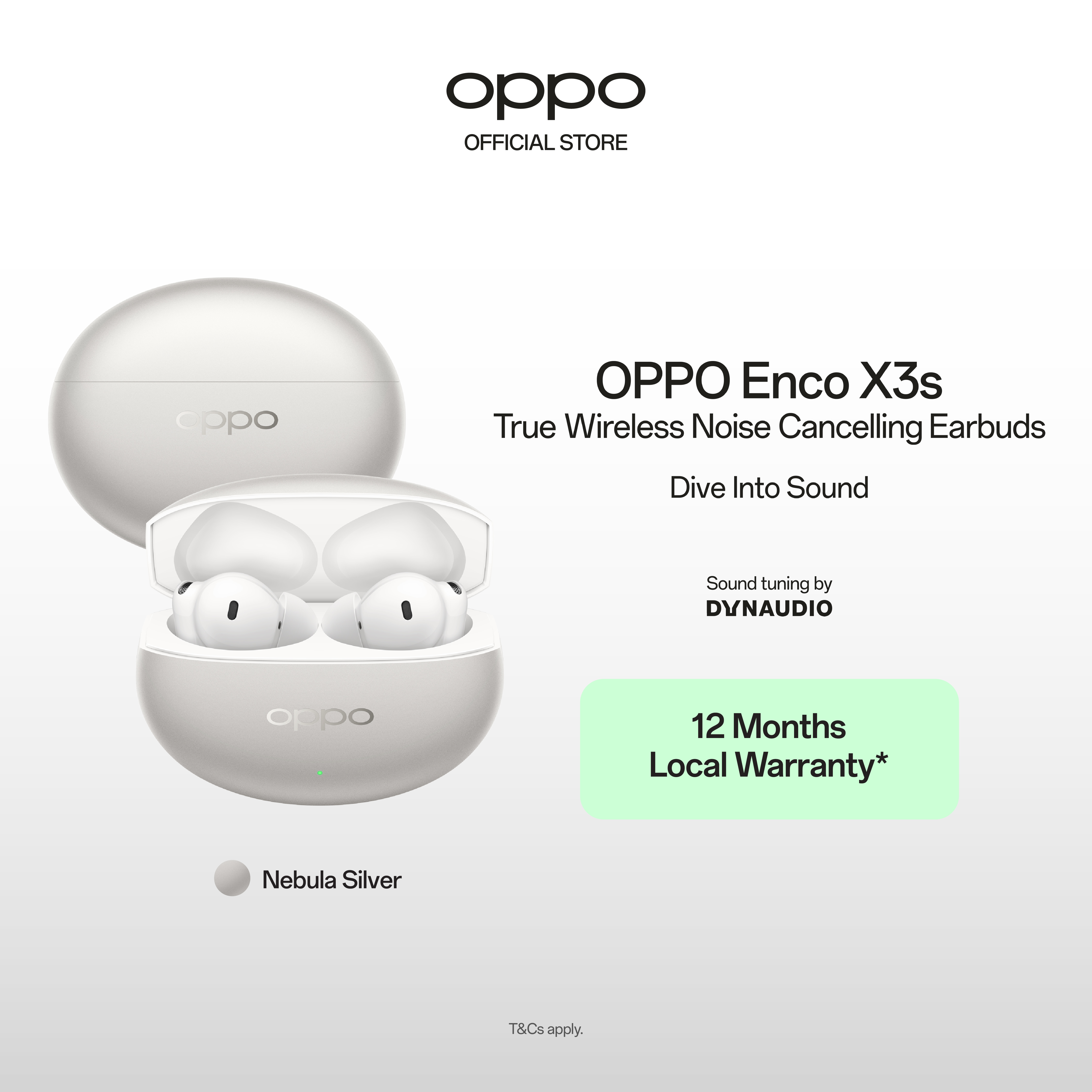 OPPO Enco X3s Active Noise Cancellation / Up to 45 Hours of