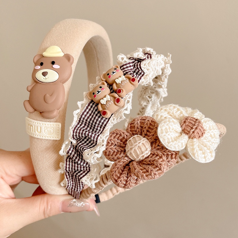 Set 3 Băng Đô Nơ Dễ Thương Cho Bé Gái