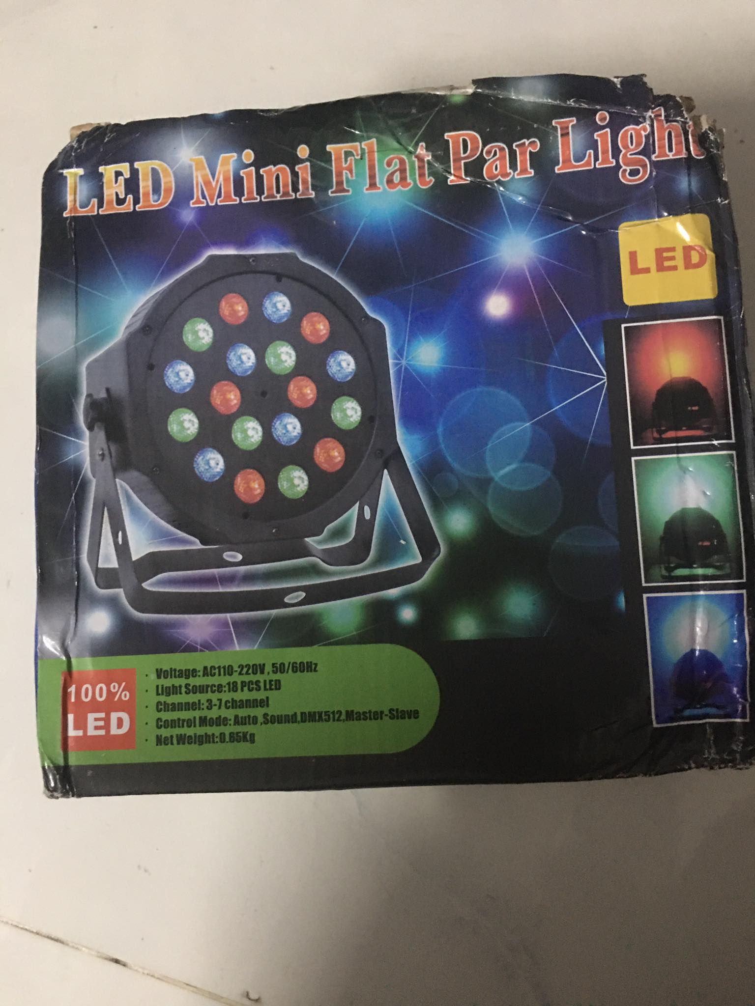 Đèn sân khấu Flat Par Light 36 Led Cảm ứng âm thanh