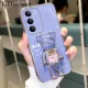 New Phone case Realme C71 C75 C75X Back cover Soft Electroplated Quicksand Hourglass Pellet KWAS Bear silicone shockproof Protector Smooth For Realme C75 C75X C71 case. 
