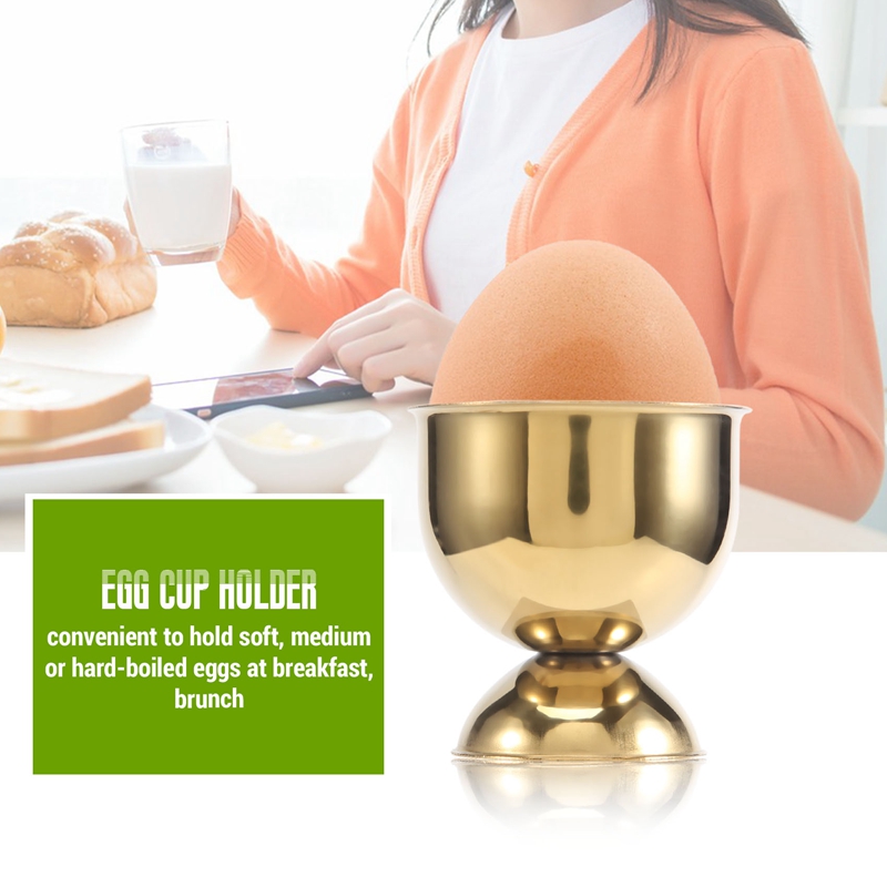 Egg Cups Set Stainless Steel Eggs Hard Boiled Eggs and Soft Tray Tool Holders Kitchen
