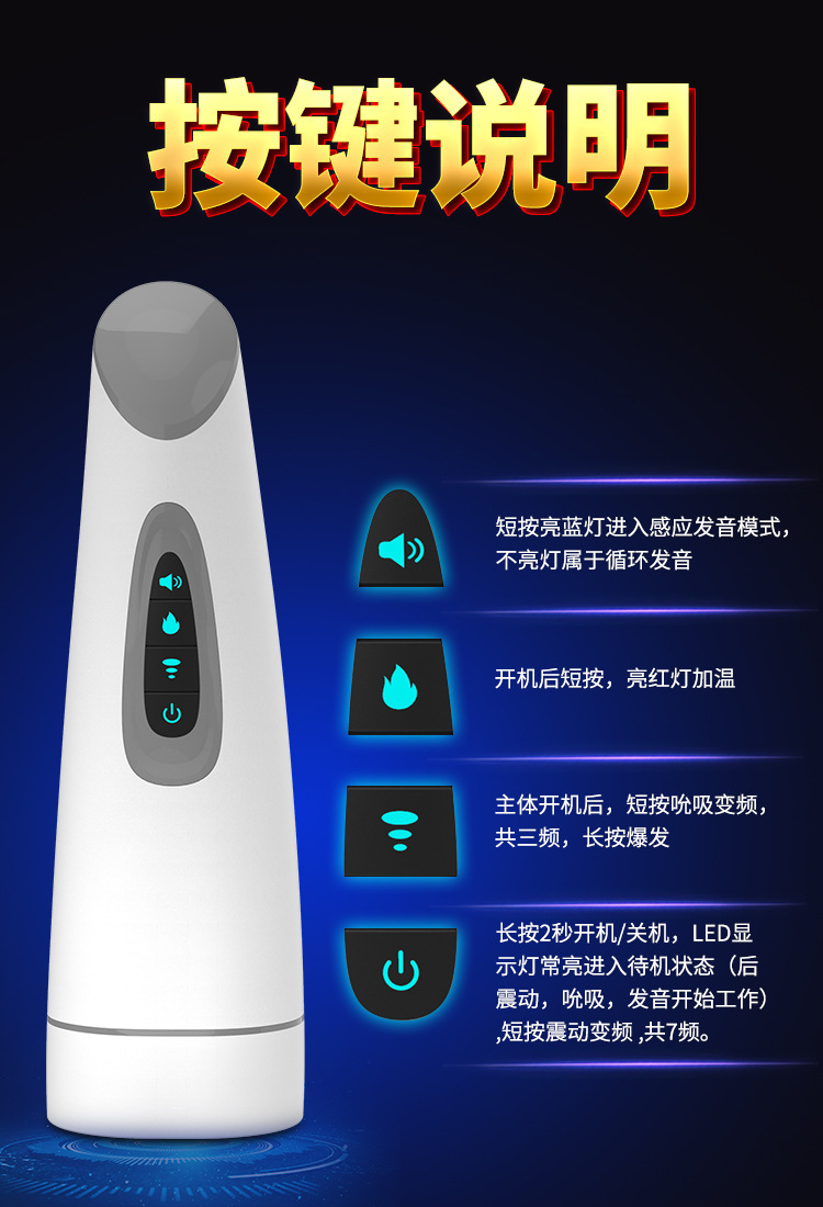 Free Lube And Discreet Packaging Hgod 007 Fully Automation Masturbator Cup Sucking Cup Fully Automatic Vibration Heating Voice Deep Throat Airplane Cup Male Masturbation Device Adult Sex Toys Sex Toy For Men