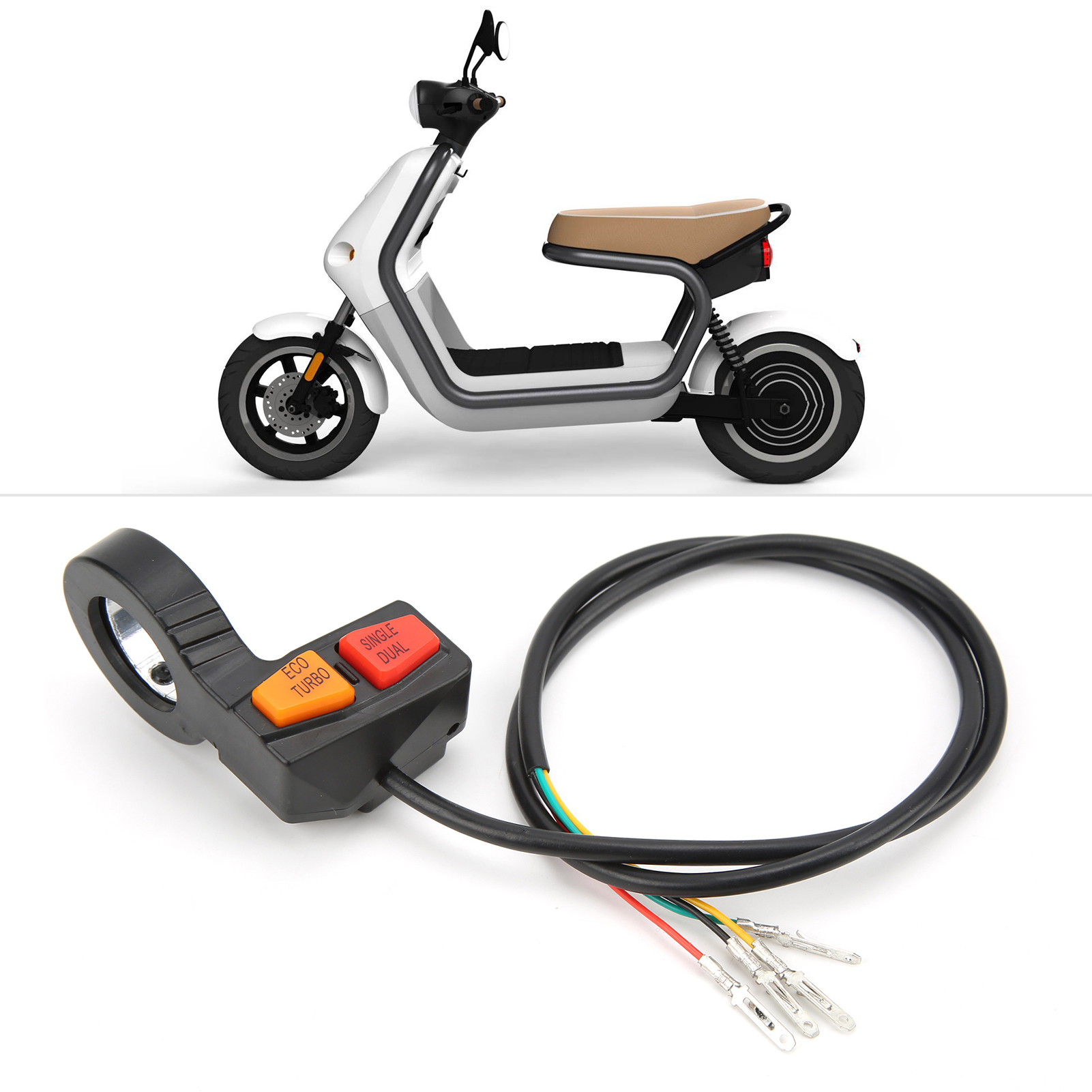 Handlebar Switch Anti Aging Eco Turbo Mode Electric Motorcycle Switch for ATV Scooter