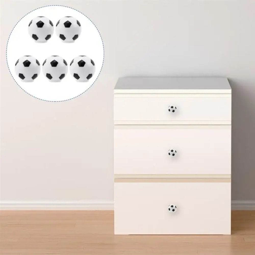 Creative Single Hole Basketball Door Handle Ceramic Pull Handles ...