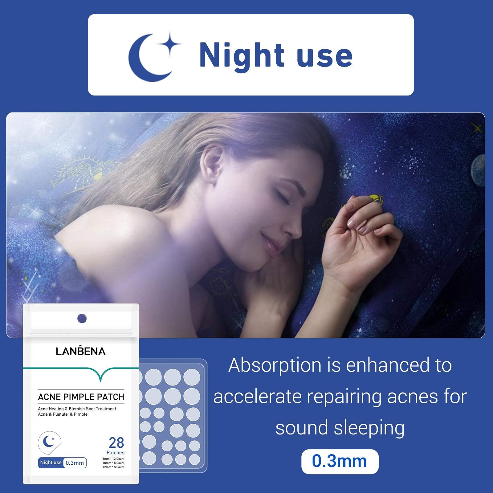 Miếng dán mụn Lanbena Acne Pimple Patch