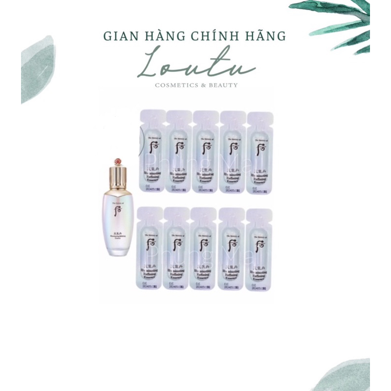Combo 30 gói Chất Dưỡng Trắng Da Whoo Cheongidan Illuminating Refining Essence