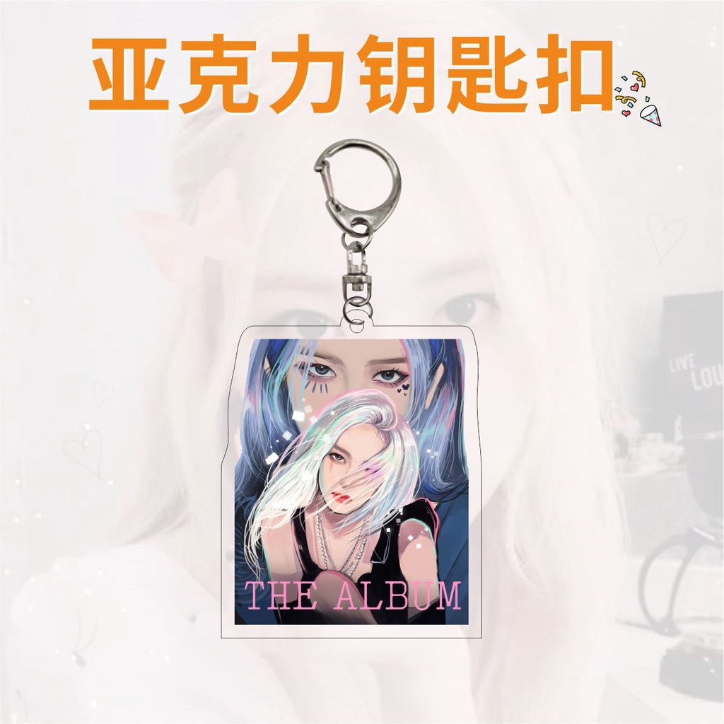 Móc Khóa Hình Hoa Hồng BLACKPINK