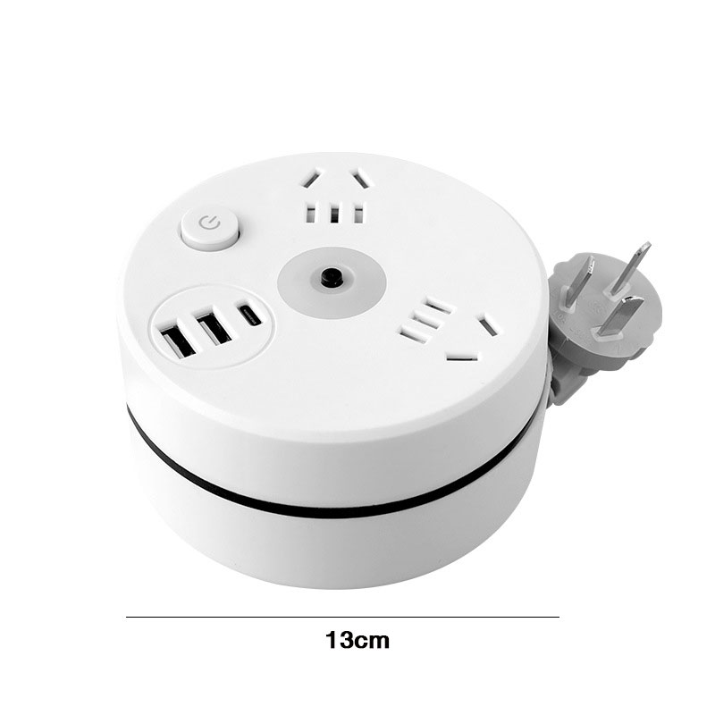 Jiashi stowable Hàng cắm với dây đa chức năng Ổ cắm hộ gia đình Ổ cắm điện với chuyển đổi với sạc USB chuyển đổi vòng