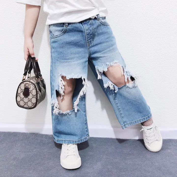 big ripped jeans