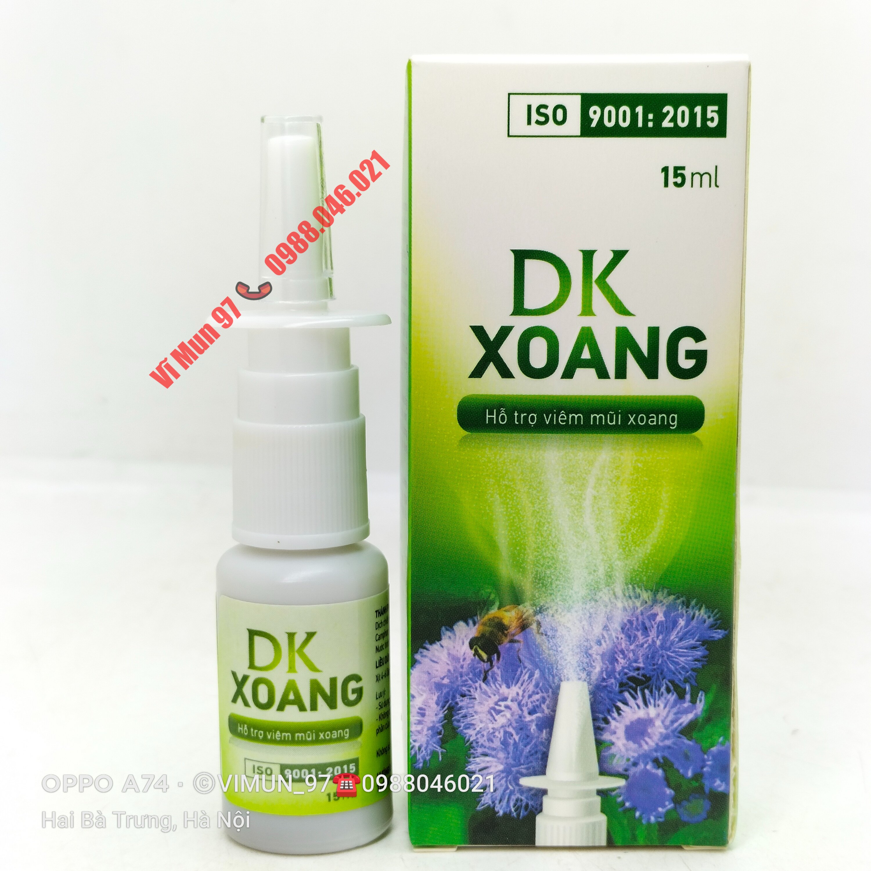 Xịt mũi thảo dược dk xoang lọ 15ml