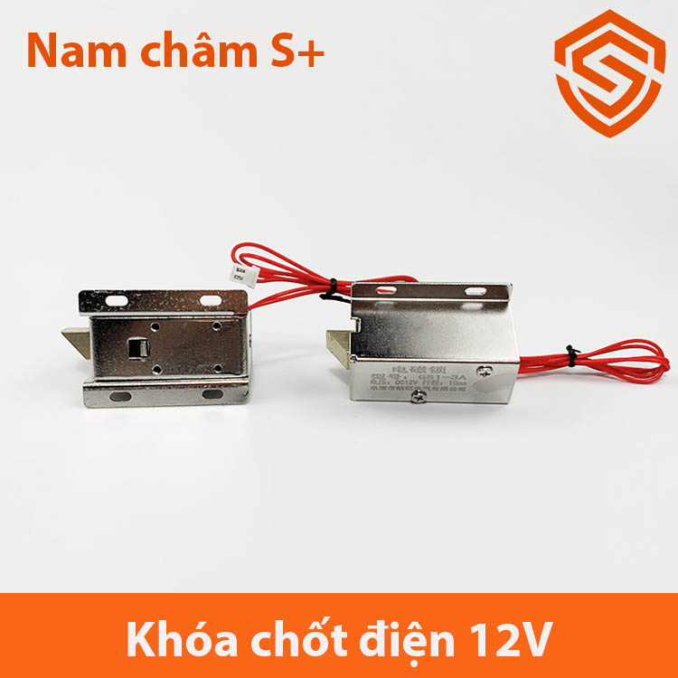 Khóa cửa nam châm điện 12V (chốt điện)