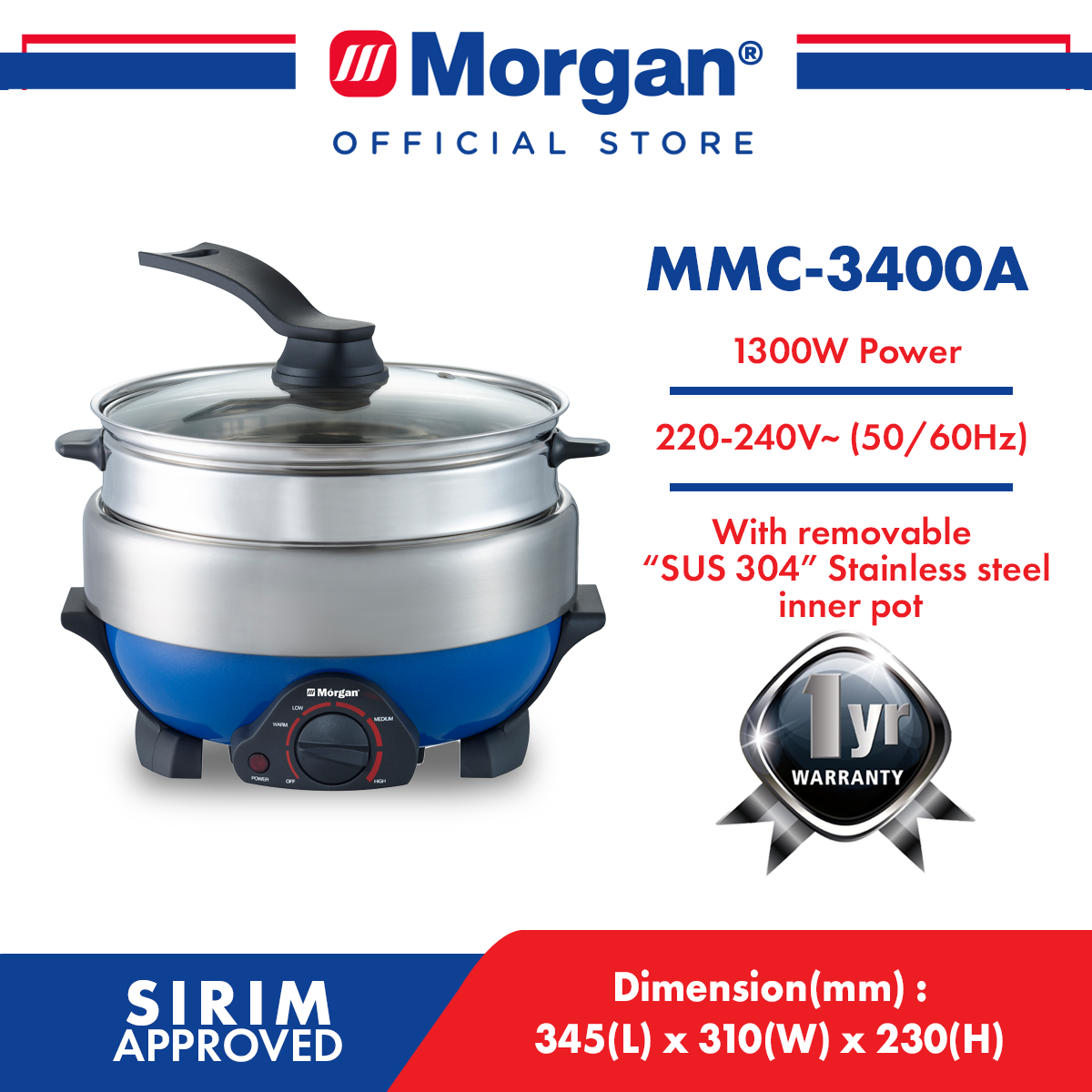 morgan multi purpose cooker