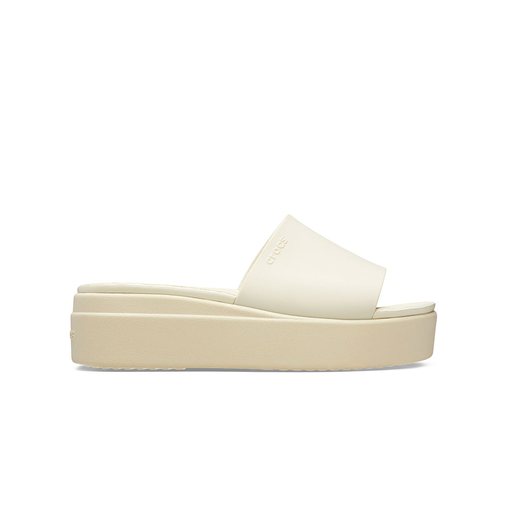 Dép Quai Ngang Nữ Crocs Brooklyn - Bone