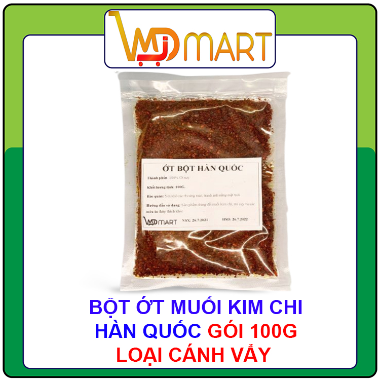 Bột Ớt Muối Kim Chi Hàn Quốc  Gói 100G