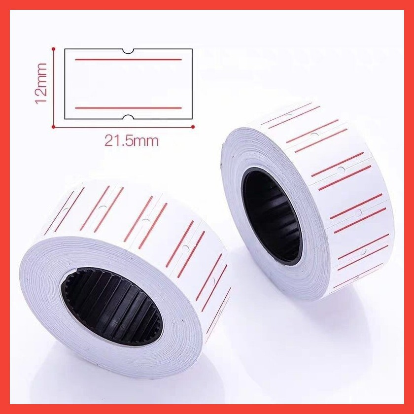 Cây 10 cuộn giấy bấm giá, giấy dán giá
