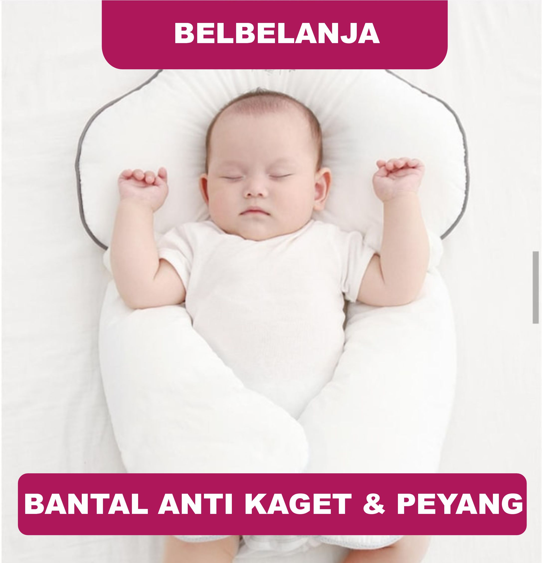 Bantal Bayi Premium Anti Peyang dan Anti Kaget Cute Style Baby