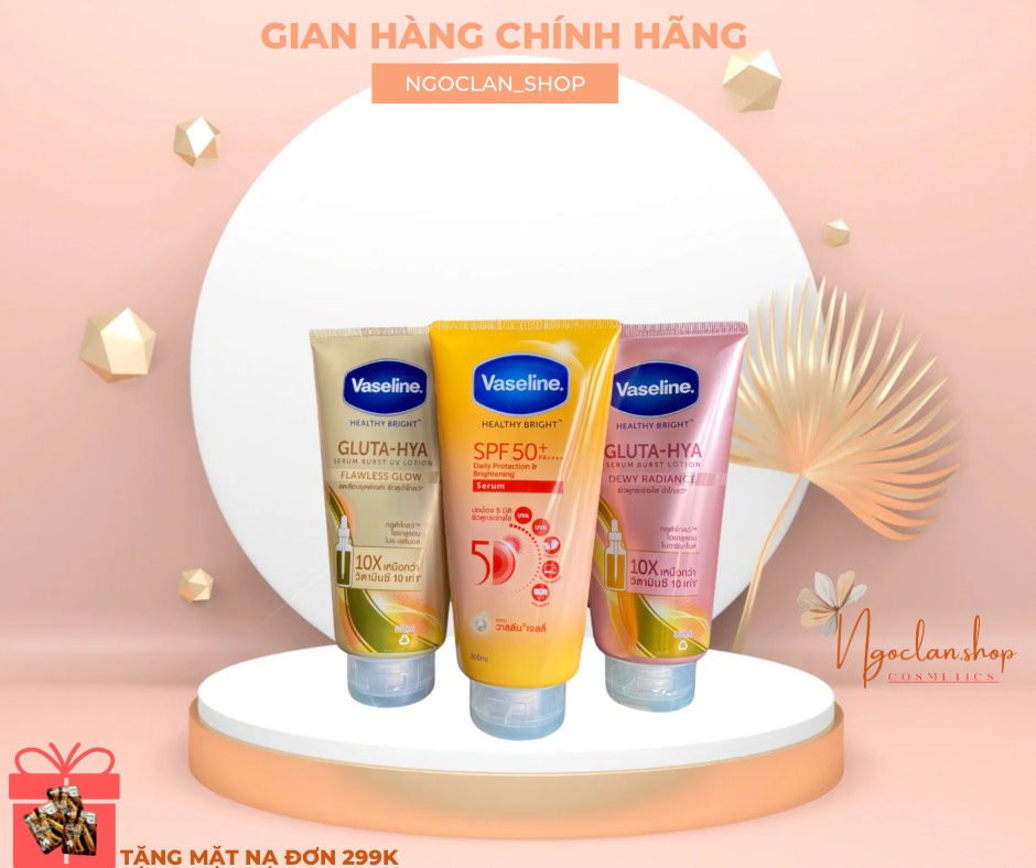 (BẢN MỚI) Sữa Dưỡng Thể Vaseline Perfect Serum 50X Tuýp 320ml