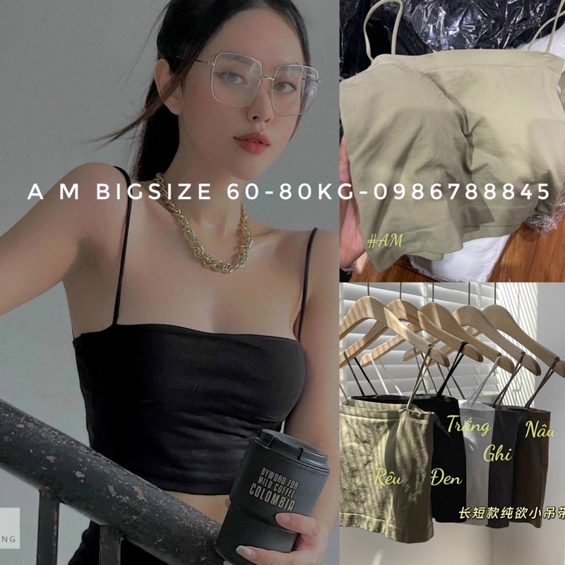 Áo bra Bigsize thun mềm sẵn đệm ngực siu dãn (60-80KG) HT110