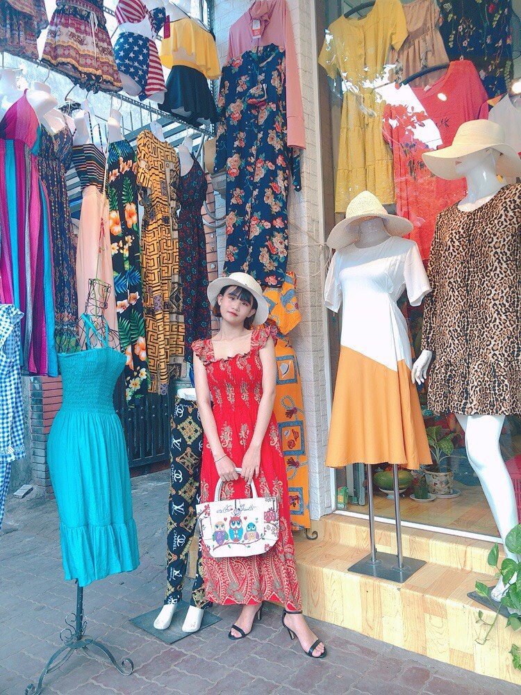 Đầm maxi cánh tiên