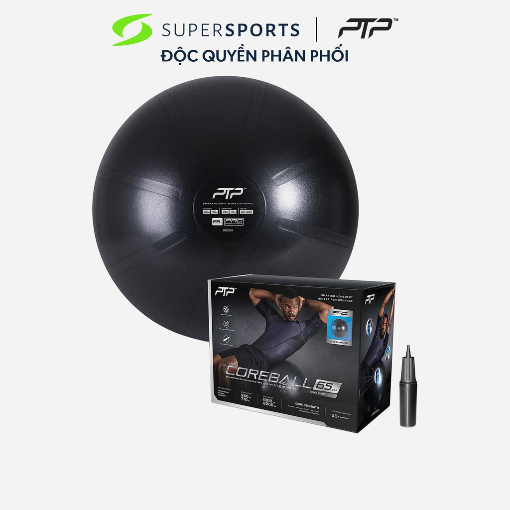 PTP Bóng Tập Yoga 65cm-ONYX Pump CBPRO 65CM