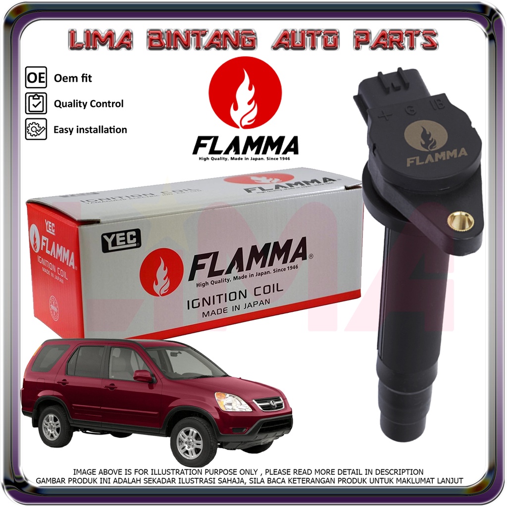 Honda Crv S9A Ignition Coils , Plug Coil YEC Flamma *Original* ( 2.0