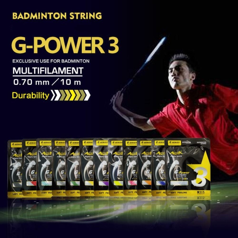 N6MBRH 10pcs set 0.7mm G3 Badminton Racket Line High Elastic Standard