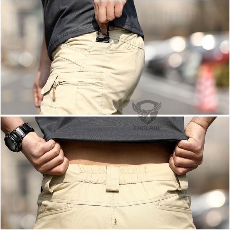 Eaglade Tactical Cargo Pants Men 3 Multi Pockets Slim Fit Stretchable IX7