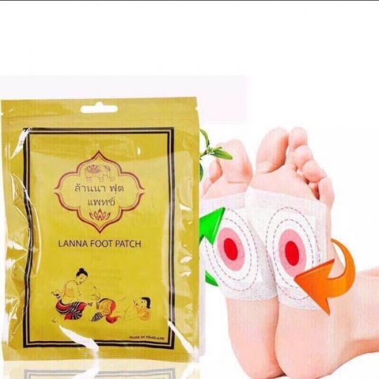[HCM] Combo 10 Miếng Dán Thải Độc Chân Lanna Foot Patch Thái Lan