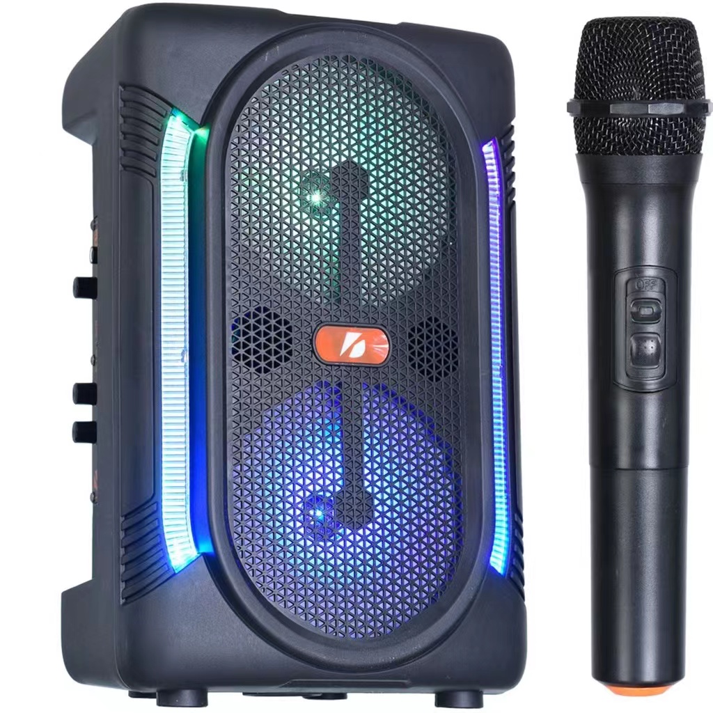 KTS1329 6.5" LED Portable Speaker Wireless Bluetooth Karaoke Stereo