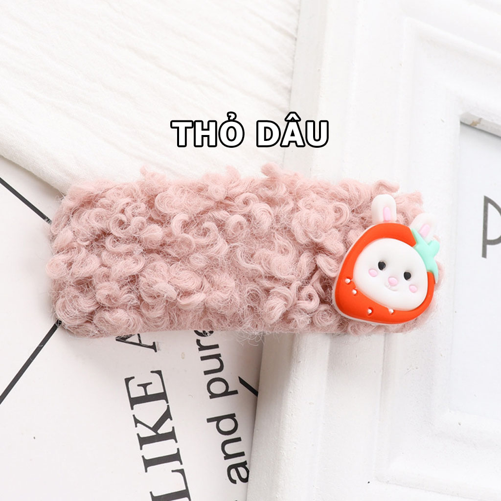 Kẹp tóc len nhiều hình dễ thương KT22