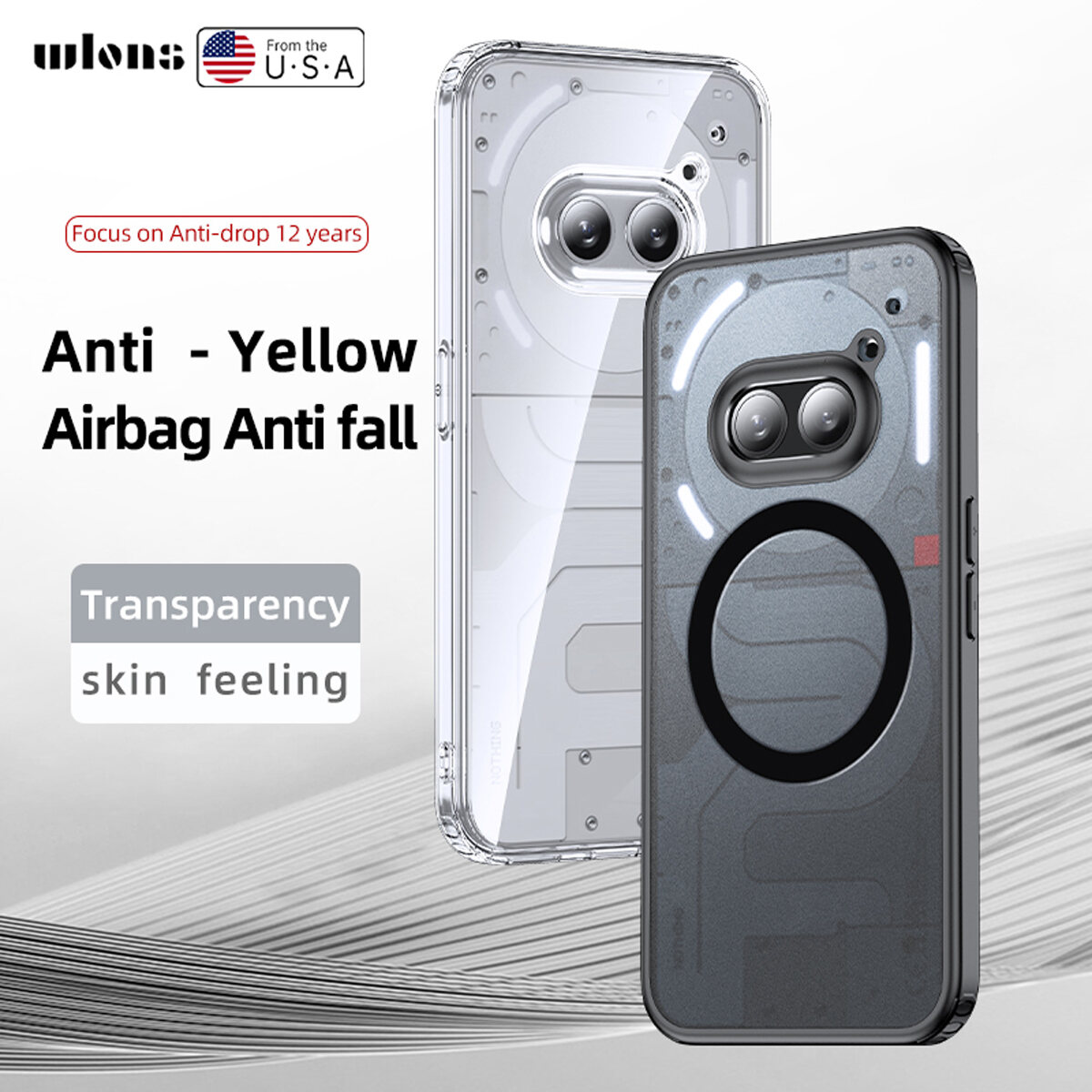xprmy%20for%20Nothing%20Phone%202A%20transparent%20hard%20case%20anti-yellowing%20Ultra%20Thin%20Slim%20shockproof%20case%20-%20Image%208