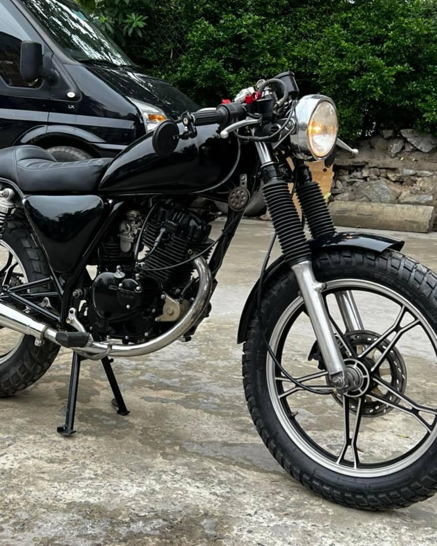 COMBO Đèn pha Su GN + tai bắt pha , độ classic, cafe racer....
