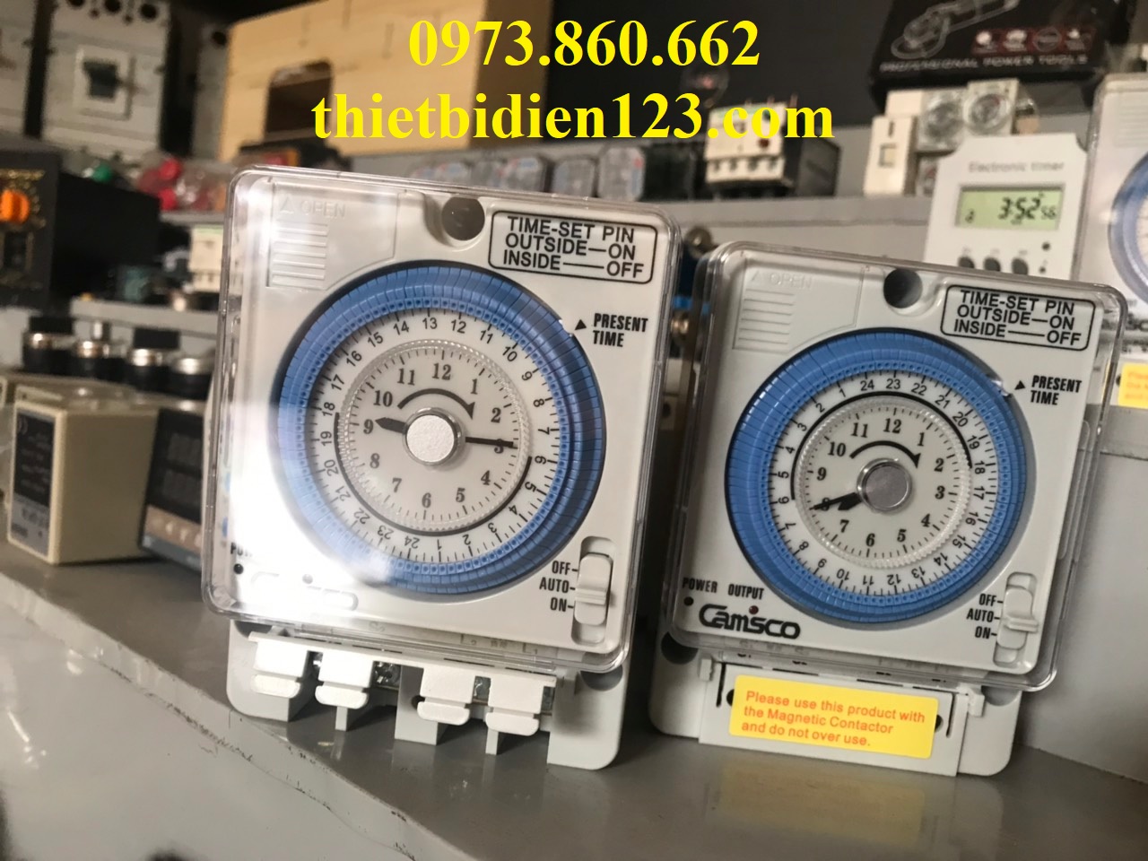 Công tắc hẹn giờ Camso TB35N - Timer hẹn giờ cơ dễ cài đặt