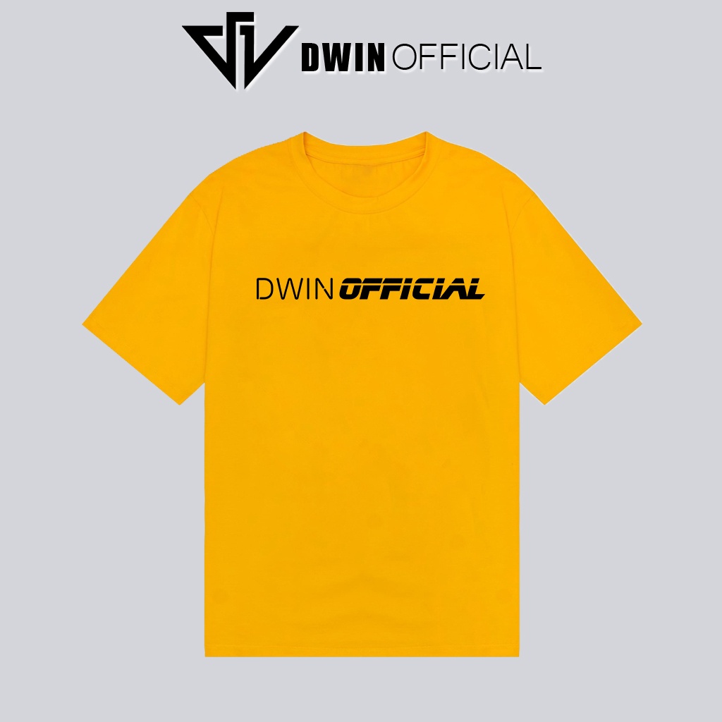 Áo thun tay lỡ local brand in logo Dwin Basic nhiều màu, phông basic form rộng, cotton, unisex nam nữ