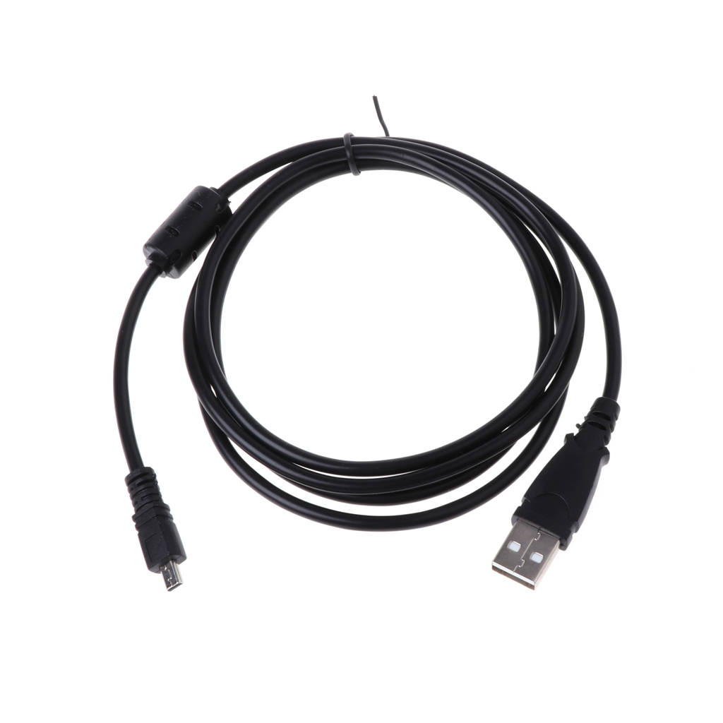 Máy ảnh cáp dữ liệu USB UC-E6 dây 1.5m cho Nikon Sanyo Pentax với dạng nhẫn từ tính
